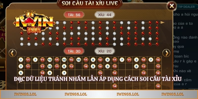 Đọc dữ liệu tránh nhầm lẫn áp dụng cách soi cầu tài xỉu
