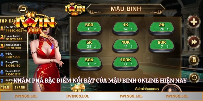 Khám phá đặc điểm nổi bật của mậu binh online hiện nay